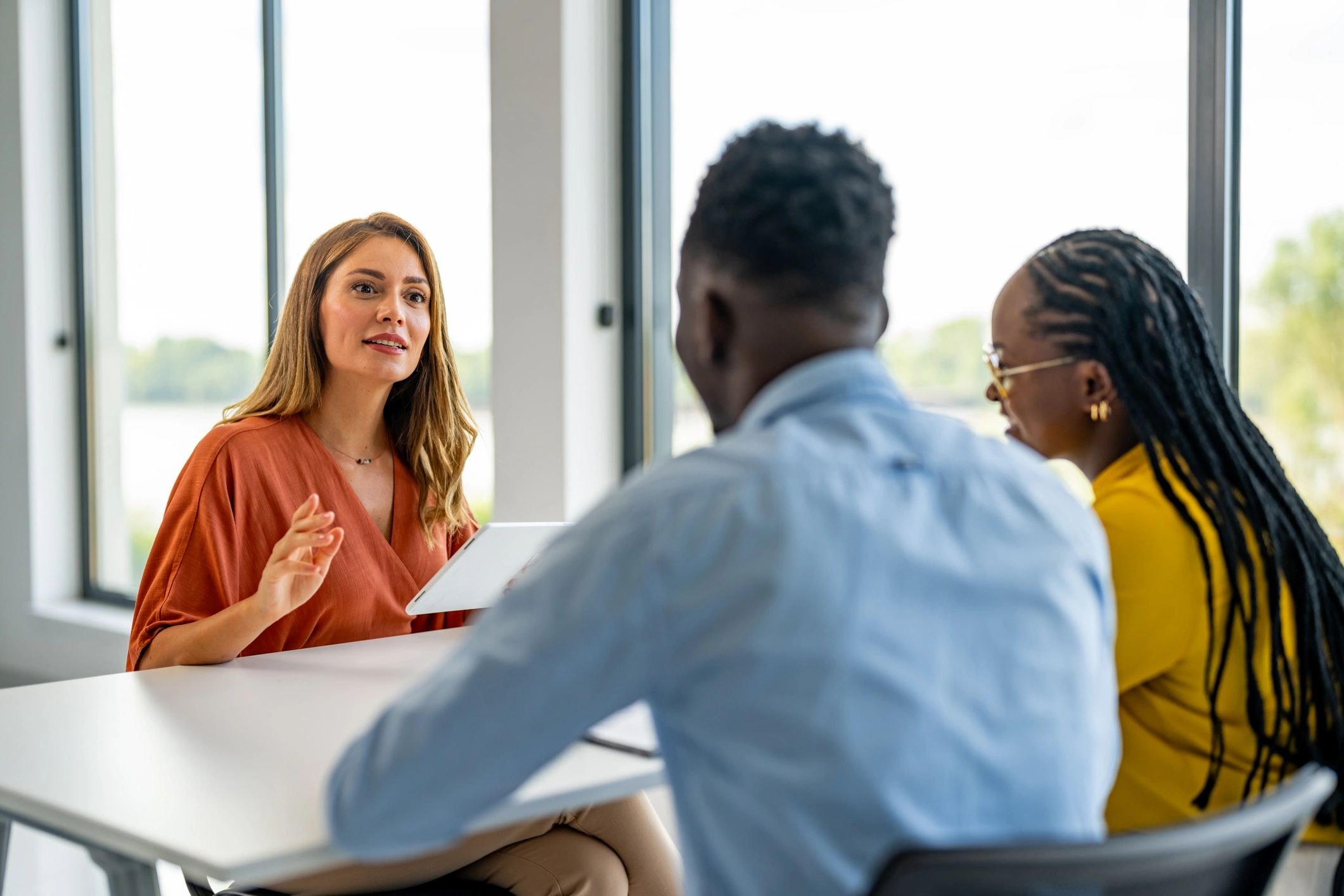 Diverse group in a financial planning meeting